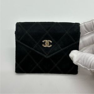 Chanel rare iced out logo small wallet authentication guaranteed